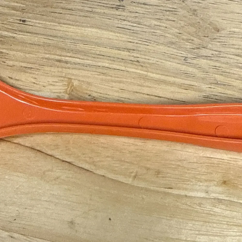 Vintage Nylon Slotted Spoon Heat Resistant Bright Orange Foley 11”